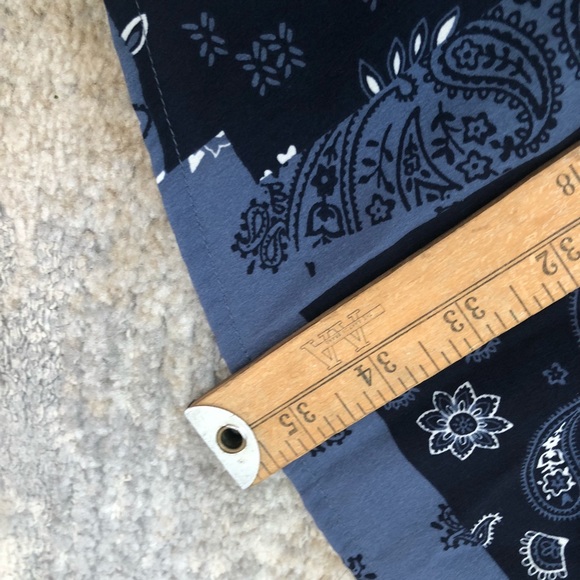 Abercrombie & Fitch Blue Patterned Long Sleeve Dress - Picture 12 of 15